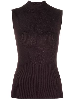 Theory sleeveless knitted vest - Purple