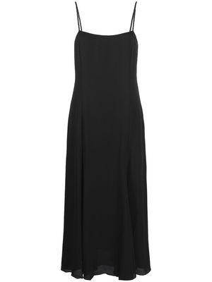 Theory square-neck sleeveless midi dress - Black