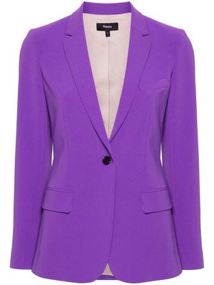 Theory Staple crepe blazer - Purple