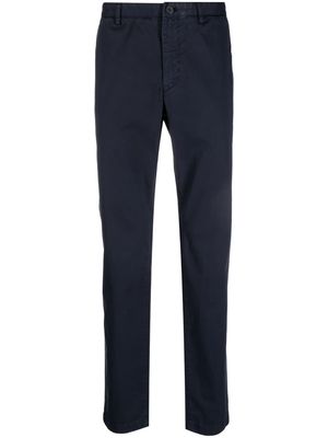 Theory straight-leg cotton trousers - Blue