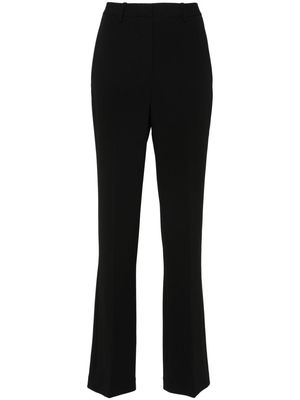 Theory straight-leg crepe trousers - Black