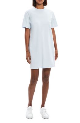 Theory Stripe Perfect T Supima Cotton T-Shirt Dress in Dahlia Multi