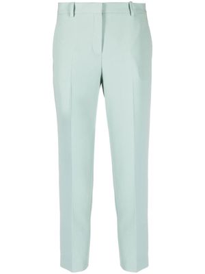 Theory tapered cropped trousers - Green