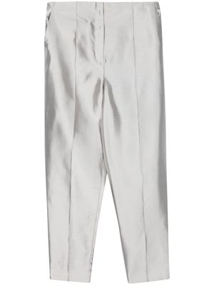 Theory tapered cropped trousers - Grey