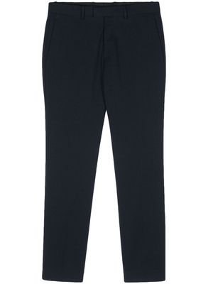 Theory tapered wool-blend trousers - Blue