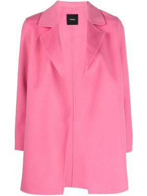 Theory three quarter-sleeved short coat - Pink