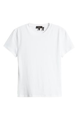 Theory Tiny Apex Organic Pima Cotton T-Shirt in White
