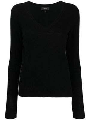 Theory V-neck cashmere jumper - Black
