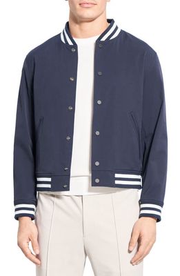 Theory Varsity Jacket in Navy