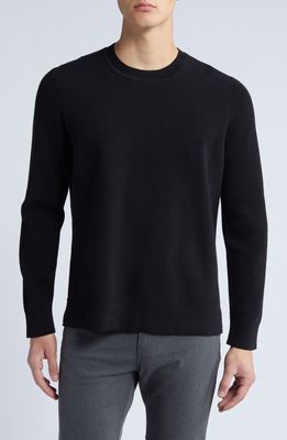 Theory Walton Cotton Blend Sweater in Black