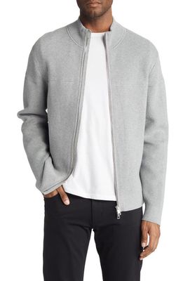 Theory Walton Cotton Sweater in Medium Grey