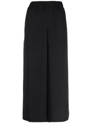 THEORY wide-leg cropped trousers - Black