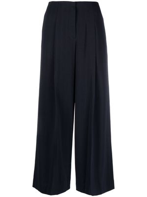 Theory wide-leg cropped trousers - Blue