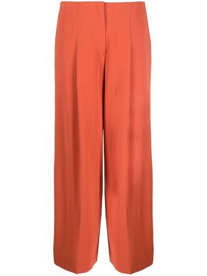 Theory wide-leg cropped trousers - Orange