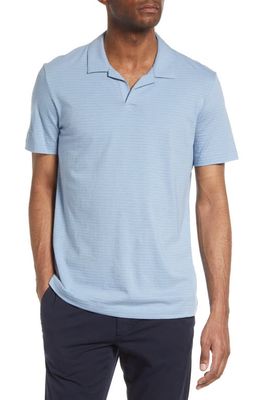 Theory Willem Flame Regular Fit Short Sleeve Slub Jersey Polo in Heron