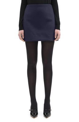 Theory Wool & Cashmere Miniskirt in New Navy