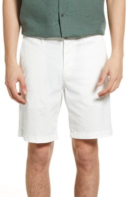 Theory Zaine Patton Organic Cotton Shorts in Stone White
