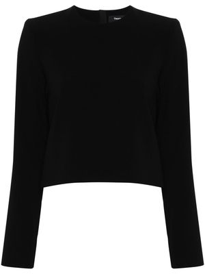 Theory zip-up cropped blouse - Black