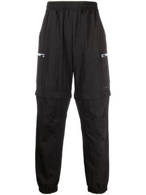 There Was One 2-in-1 cargo track pants - Black