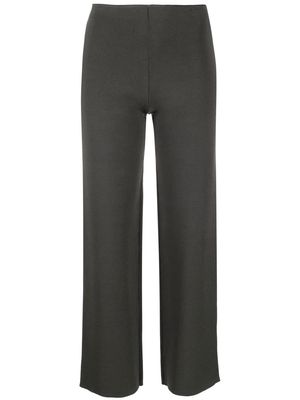 There Was One ankle-zips knitted trousers - Grey