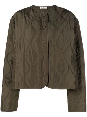 There Was One buttoned quilted puffer jacket - Green