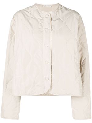 There Was One buttoned quilted puffer jacket - Neutrals