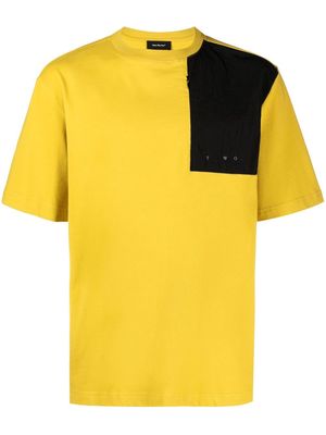 There Was One chest-pocket short-sleeve T-shirt - Yellow
