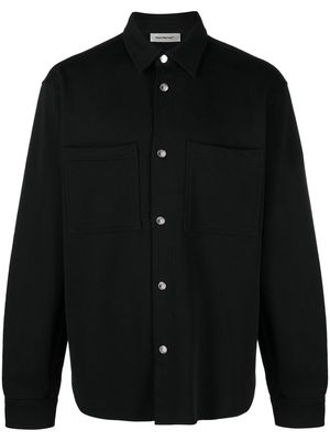 There Was One cotton jersey overshirt - Black