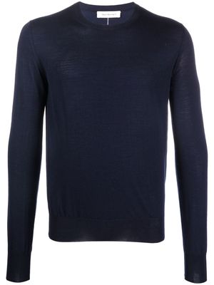 There Was One crew-neck virgin-wool jumper - Blue