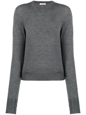There Was One crew neck wool jumper - Grey