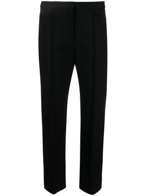 There Was One cropped pressed-crease trousers - Black