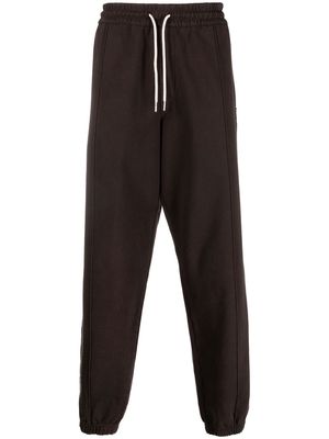 There Was One drawstring cotton track pants - Brown