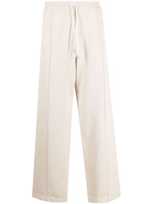 There Was One drawstring fleece track pants - Neutrals