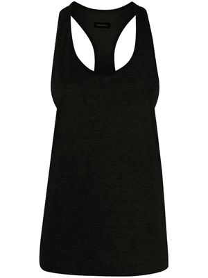 There Was One drop-armhole racerback tank top - Grey
