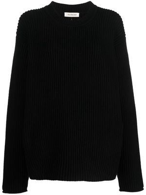 There Was One drop-shoulder ribbed jumper - Black