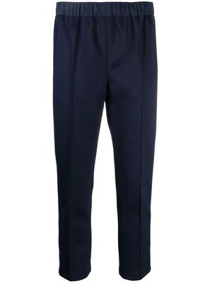 There Was One elasticated waistband slim-fit trousers - Blue