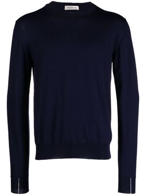 There Was One fine-knit merino jumper - Blue