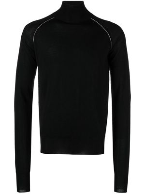 There Was One high-neck wool jumper - Black