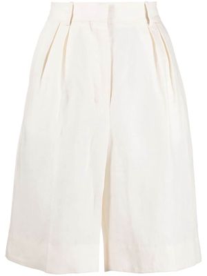 There Was One high-waisted bermuda shorts - Neutrals