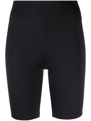 There Was One high-waisted cycling shorts - Black