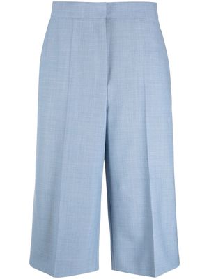 There Was One high-waisted tailored shorts - Blue