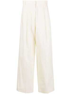There Was One high-waisted wide-leg trousers - Neutrals