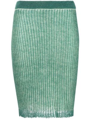 There Was One jersey-knit pencil midi skirt - Green