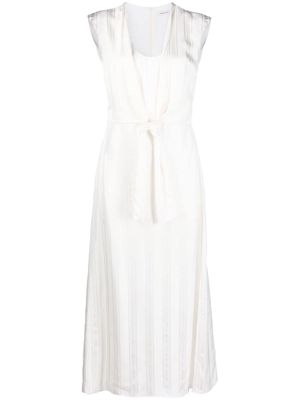 There Was One knot-detail sleeveless midi dress - White