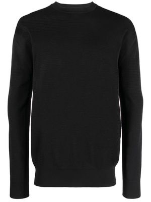 There Was One long-sleeve knitted jumper - Black