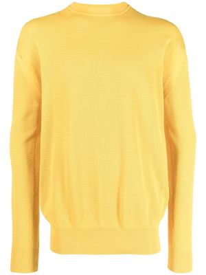 There Was One long-sleeve knitted jumper - Yellow
