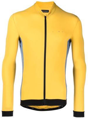 There Was One long-sleeve zip-up cycling top - Yellow