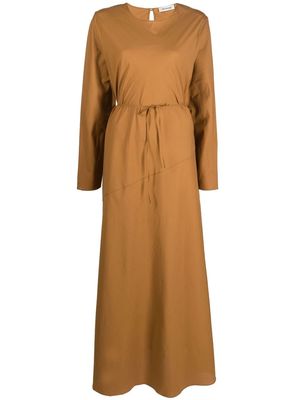 There Was One long-sleeved tunic dress - Brown
