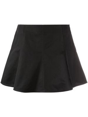 There Was One low-rise flared miniskirt - Black