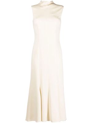 There Was One mock-neck sleeveless dress - Neutrals